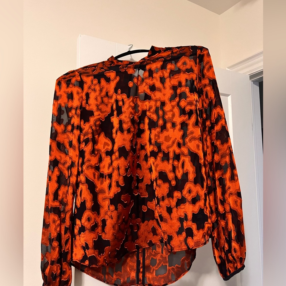 Babaton Grandados Floral Sheer Blouse